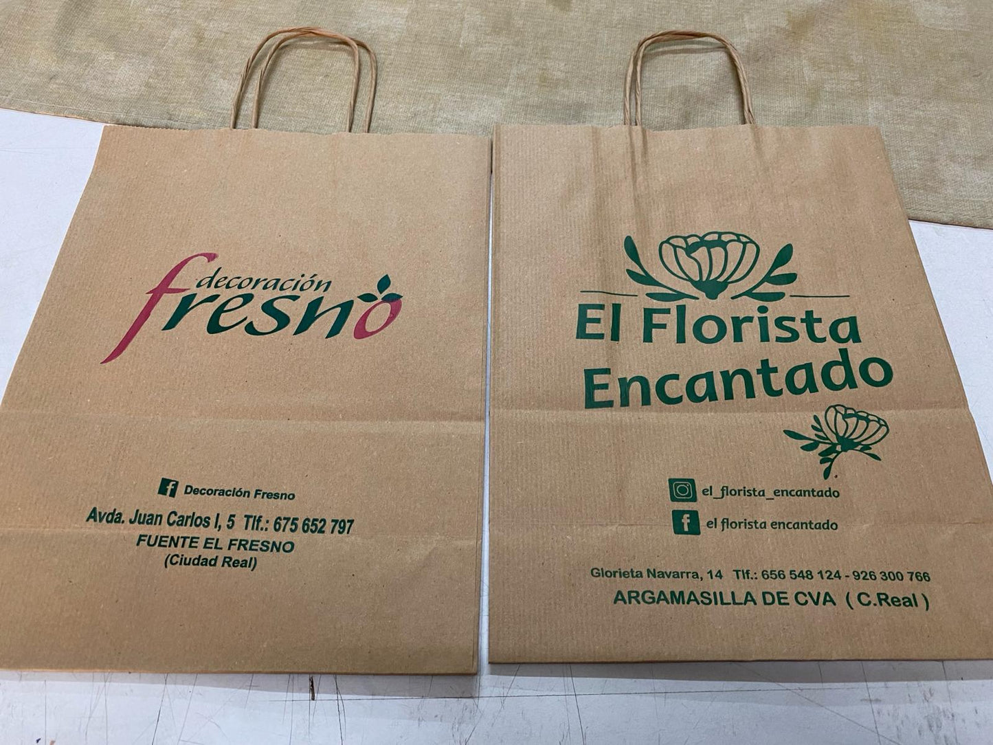 Bolsa Kraft Asa Plana S1 (26x14x32cm) (personalizada a 1 tinta- a 2 caras)- 1500 unidades