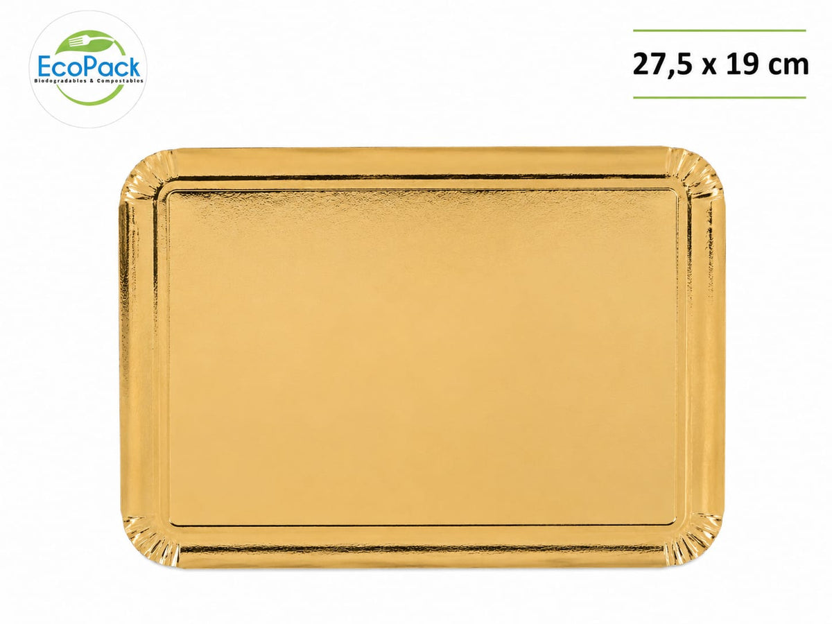 Bandeja Dorada Elite Plus 27,5x19cm