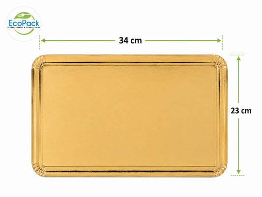 Bandeja Dorada Elite Plus 34x23cm