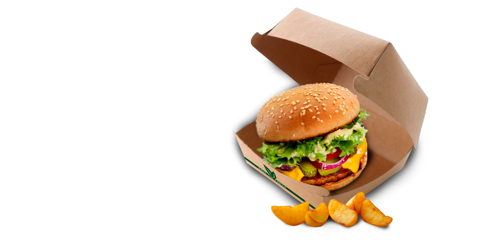 Caja Kraft Hamburguesa Pequeña 11x11x7cm (200 unid/caja) (exclusivo online)