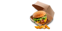 Load image into Gallery viewer, Large Kraft Burger Box 14x14x8cm
