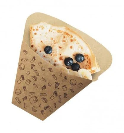 Cono Kraft para Crepes 14,5x19x6,5cm (500 unid/caja) (exclusivo online)