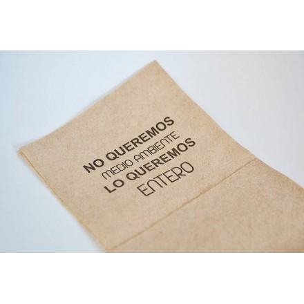 Mini Ecological Napkins with Motivating Ecophrases 17x17cm