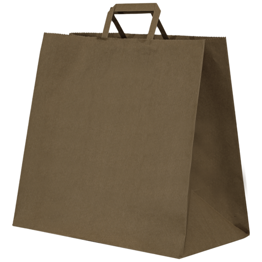 Bolsa Kraft Asa Plana S1 90gsm (26+14x32cm)