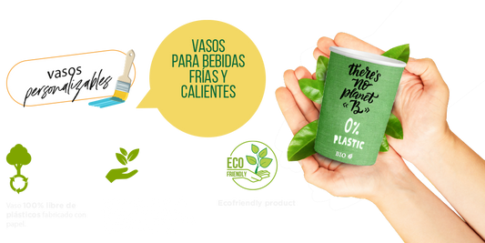 Vasos Plastic Free 200ml (7oz) (1000 unid/caja)