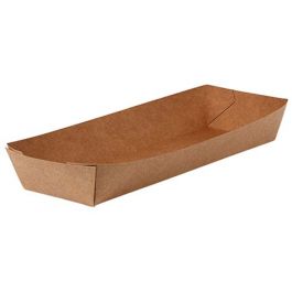 Barqueta Kraft Hot Dog (21x6,4x3cm) (500 unid/caja)