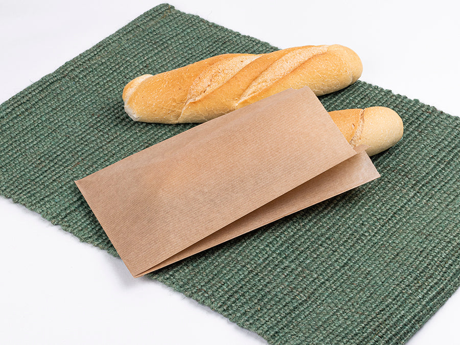 Bolsa Bolleria Papel Kraft Verjurado 14+7x24cm