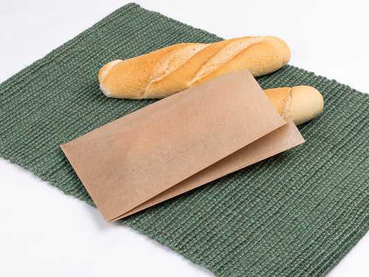 Bolsa Bolleria Papel Kraft Verjurado 14+7x24cm