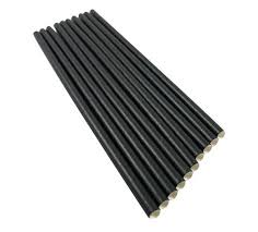 Pajitas Cartón Negras 8mm x 20cm (Gruesas) (pack con 100 unid/ caja con 2000 unid)