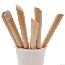 Pajitas Cartón Kraft 12mm x 21cm (Extra-Gruesas) (2500 unid/caja) (exclusivo online)