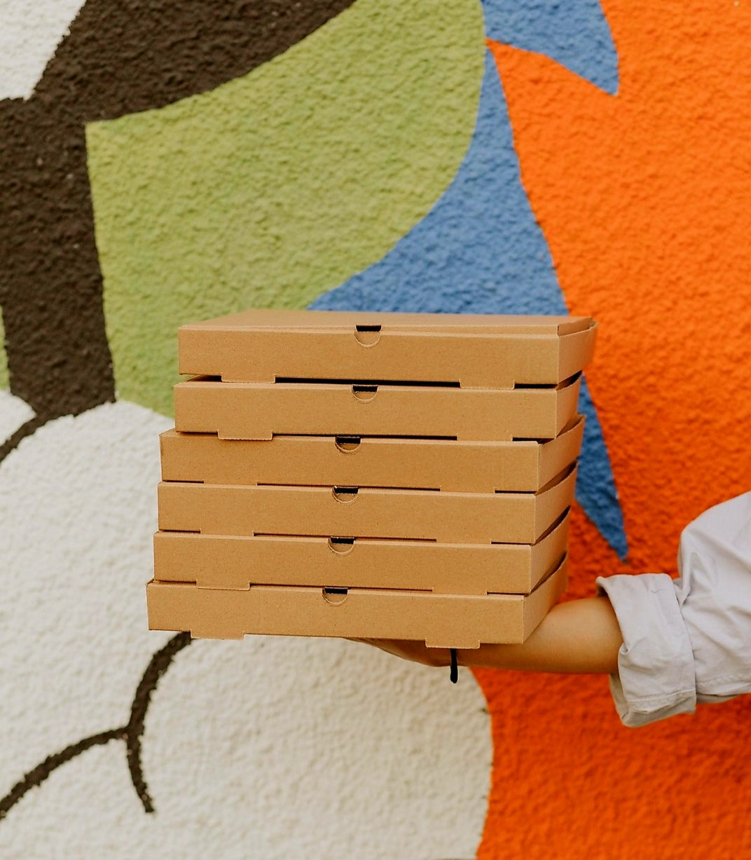 Caja Pizza Kraft 26x26x3,5cm (100 unidades)