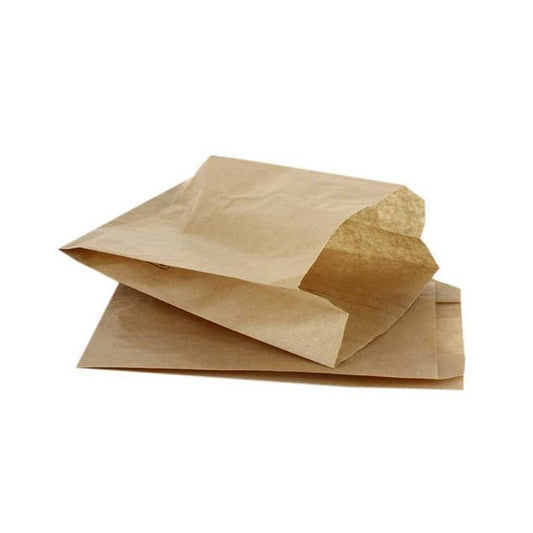 Bolsa Bollería Papel Kraft Verjurado 12+6x20cm