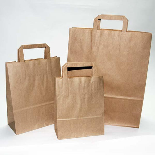 Bolsa Kraft Asa Plana S 90gsm (28+17x29cm)