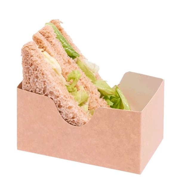Custodia antigrasso per hamburger/panini/Arepa (12x7x6,5 cm)