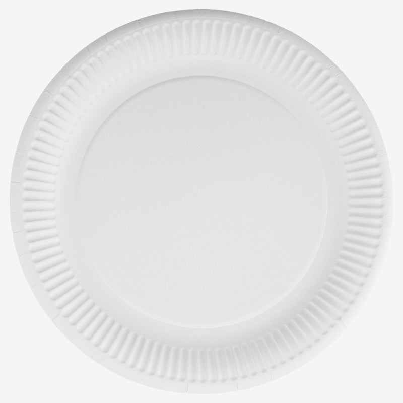 White Laminated Plate 17 cm 