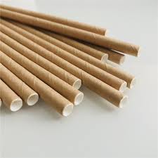 Pajitas Papel Kraft Enfundadas 6mm x 20cm (Delgadas) (5000 unid/caja)(exclusivo online)