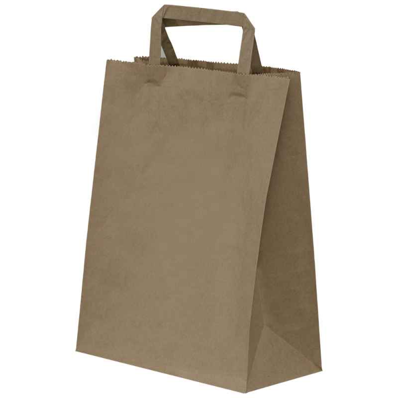Bolsa Kraft Asa Plana XS 90gsm (22+10x29cm)