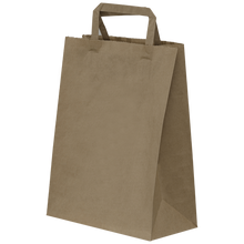 Load image into Gallery viewer, Kraft Bag Flat Handle XS (22+10x29cm)
