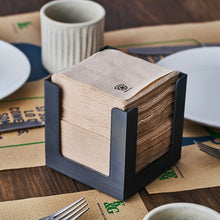 Load image into Gallery viewer, 100% Recycled Black Napkin Holder 11x11cm - suitable for 20x20cm Napkin
